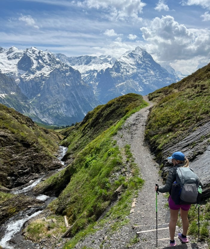 Wanderin auf dem Bärentrek