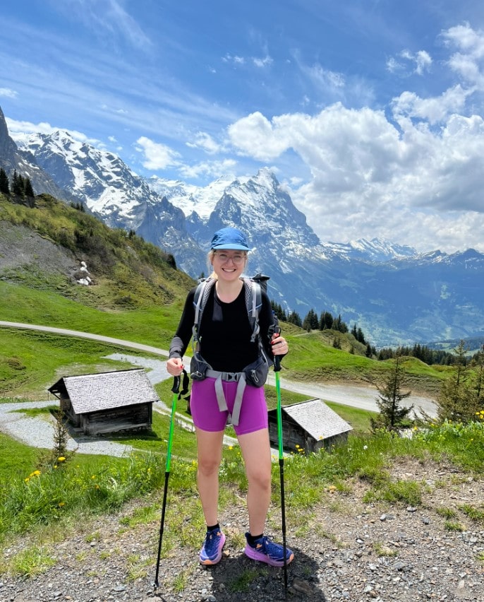 Wanderin auf dem Bärentrek