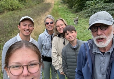 Wandern Familie Hambacher Forst Hund